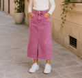 💗 Jupe longue en jean – Rose