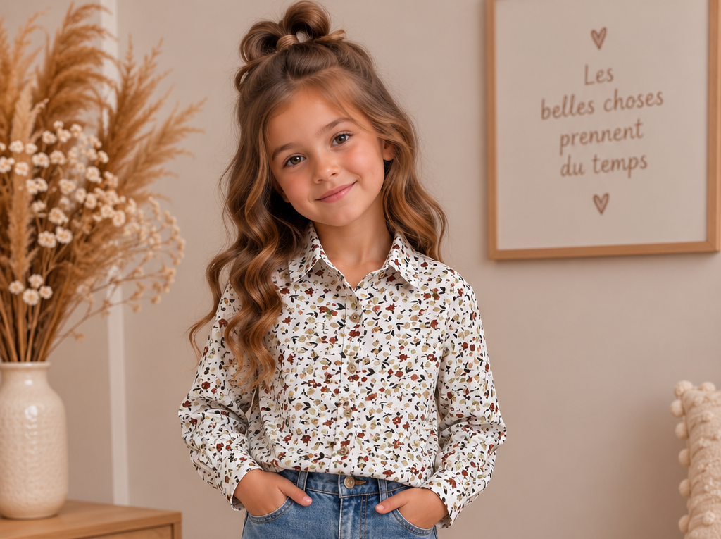 🌸 Chemise Fleurie