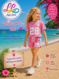 🌸 Ensemble Fille Rose Sport Chic – Prête pour l'été ! 🌸