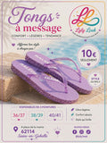 Tongs à Message – RALEUSE 💜