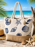 Sac de plage coquillages marine