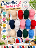 Casquette Adulte & Ado – Coloris au choix