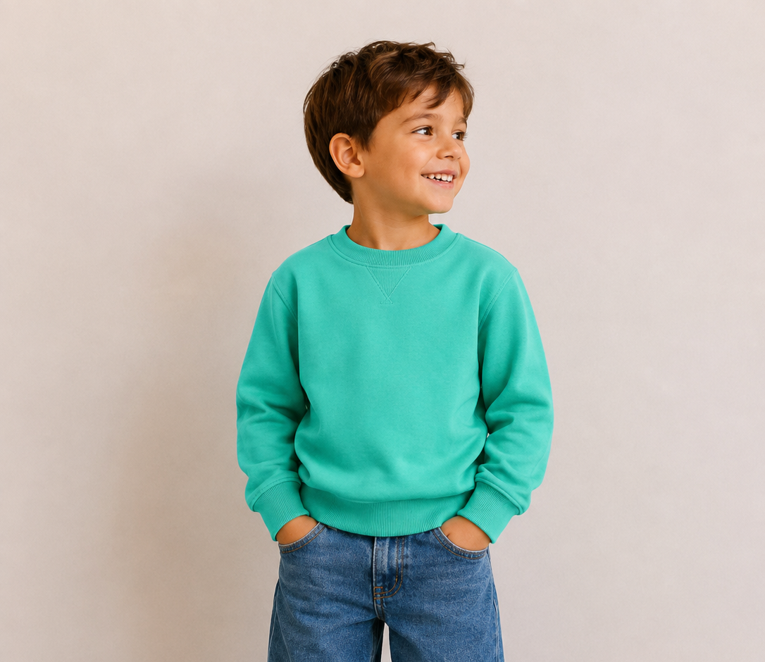 🩵 Sweat turquoise – Garçon
