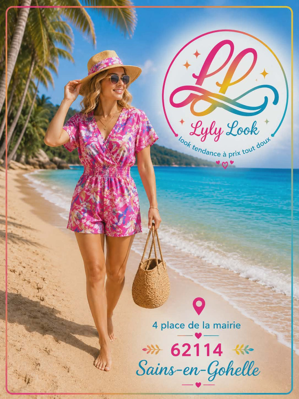 Combishort Fleuri – Légère, colorée et parfaite pour l'été 🌴☀️Magique