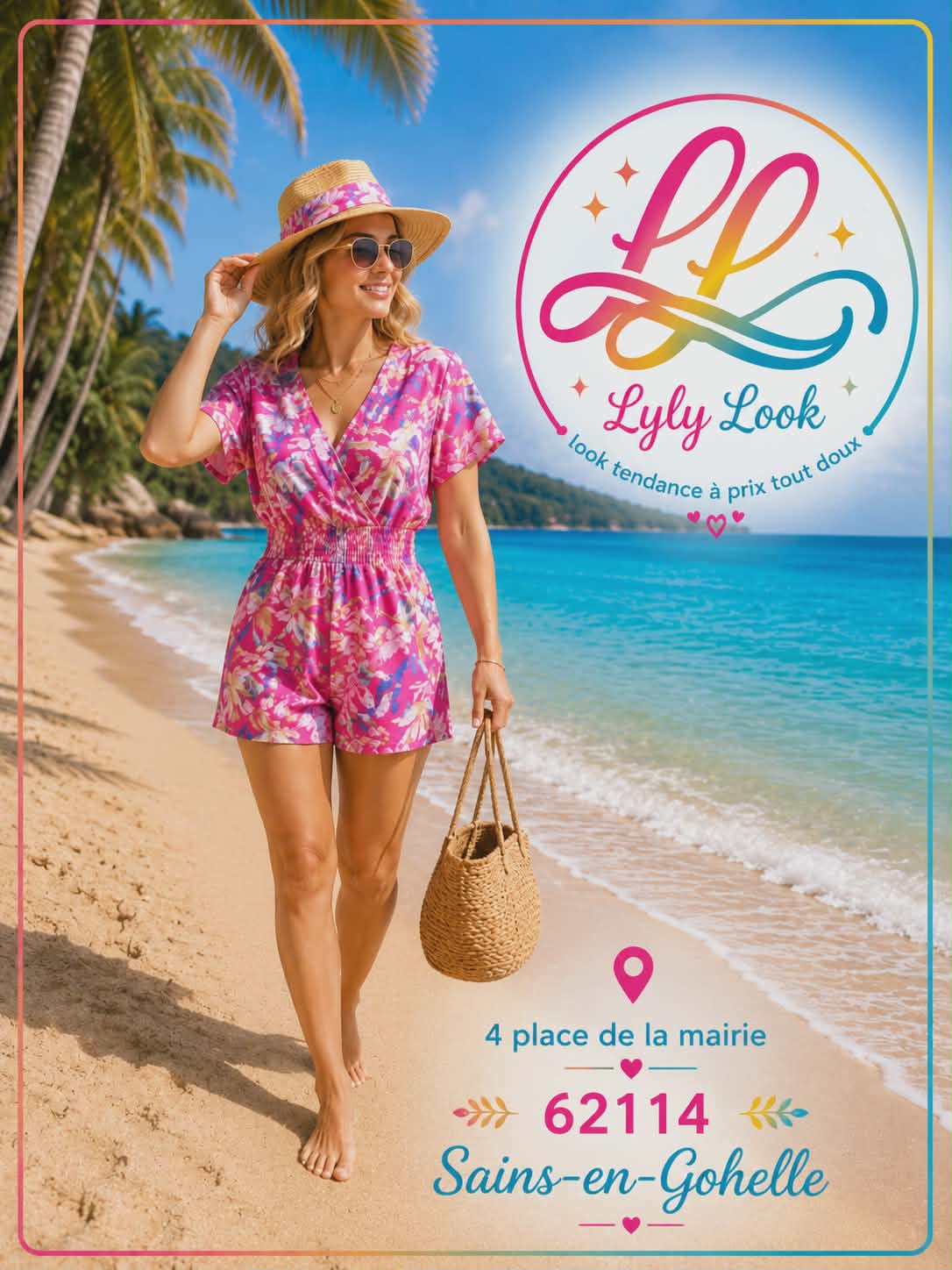 Combishort Fleuri – Légère, colorée et parfaite pour l'été 🌴☀️Magique