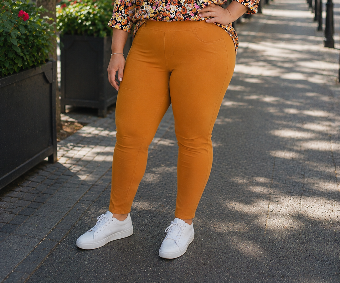 🧡 Pantalon / Jegging moutarde CHRISTY