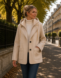 🤍 Veste à capuche – Beige