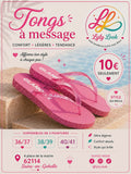 Tongs à Message – GLAMOUR 💖✨