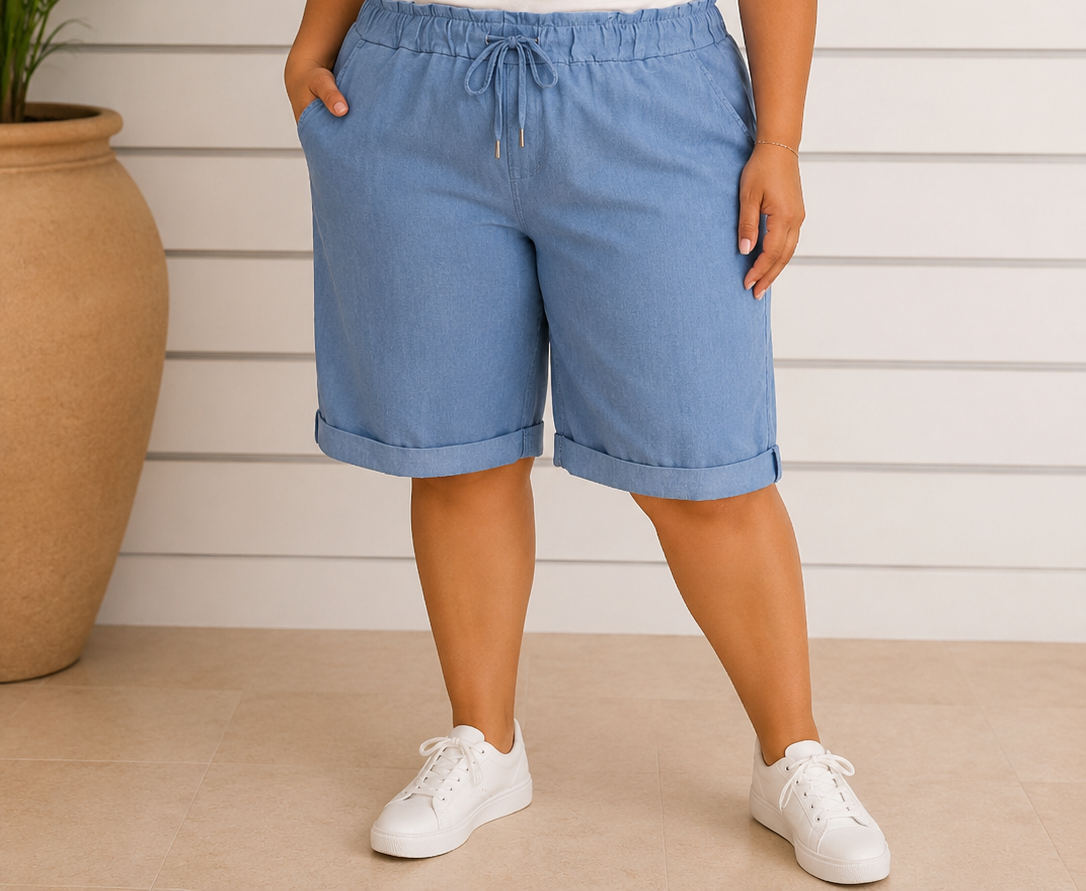 Bermuda Magique Grande Taille – Taille Unique (44 au 52) ✨