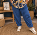 💙 Pantalon Magique Belle Taille – Bleu