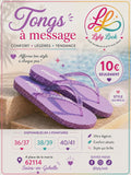 Tongs à Message – PRINCESSE 💜