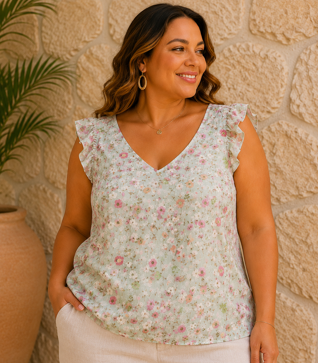 Haut Fleuri Romantique 🌸 CHRISTY