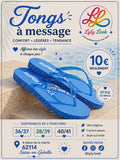 Tongs à Message – SUPER NANA 💙✨