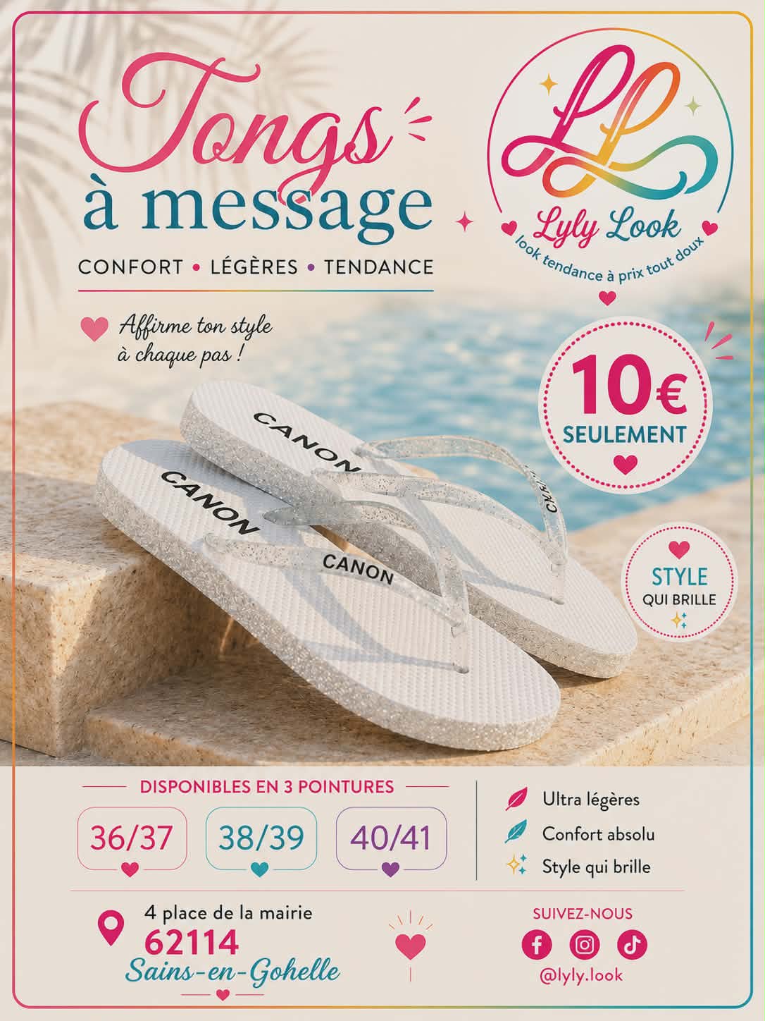 Tongs à Message – CANON 🤍