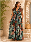 Robe Magique Longue Tropicale – Du 36 au 52