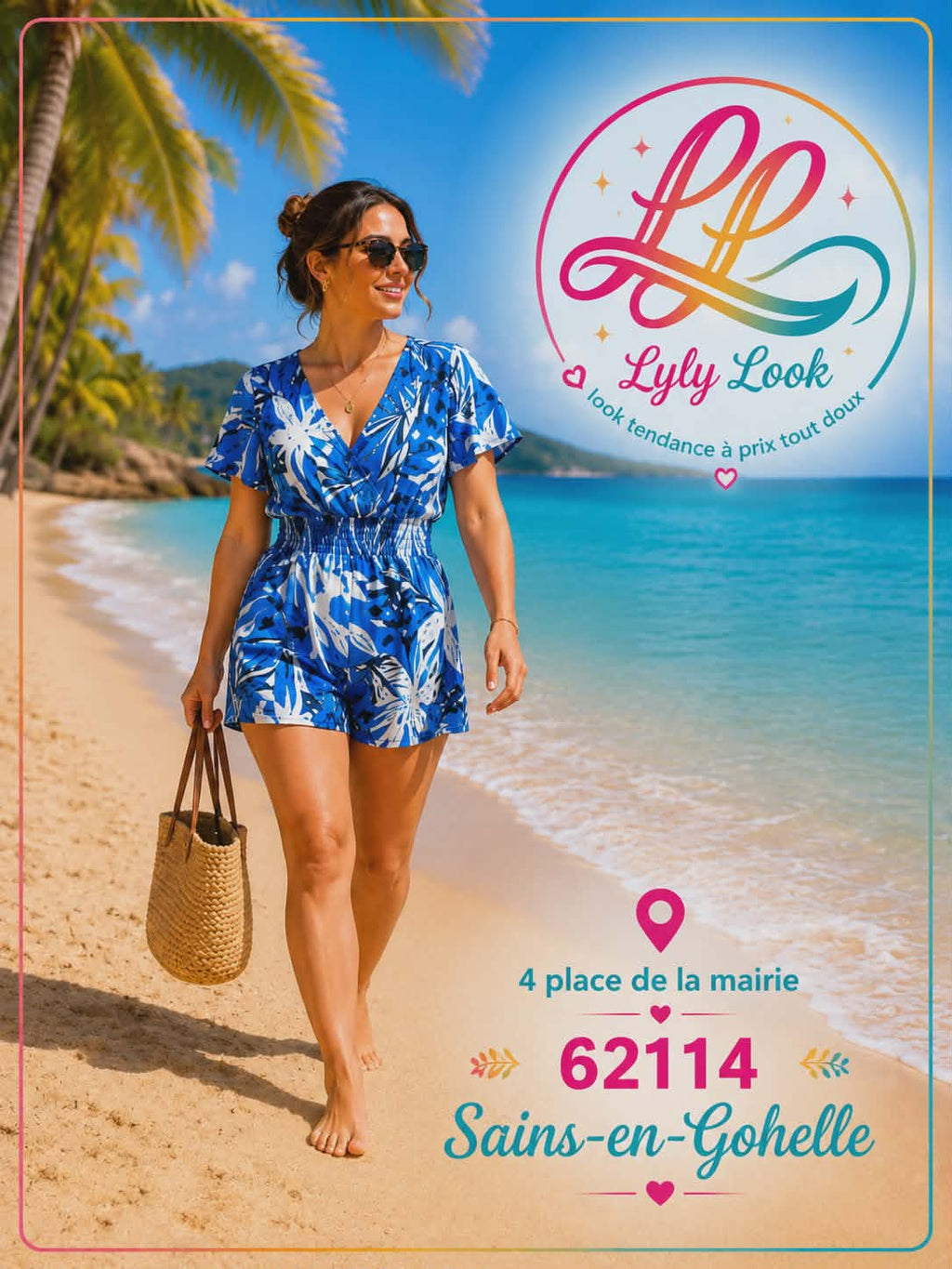 Combishort Fleuri – Légère, colorée et parfaite pour l'été 🌴☀️Magique