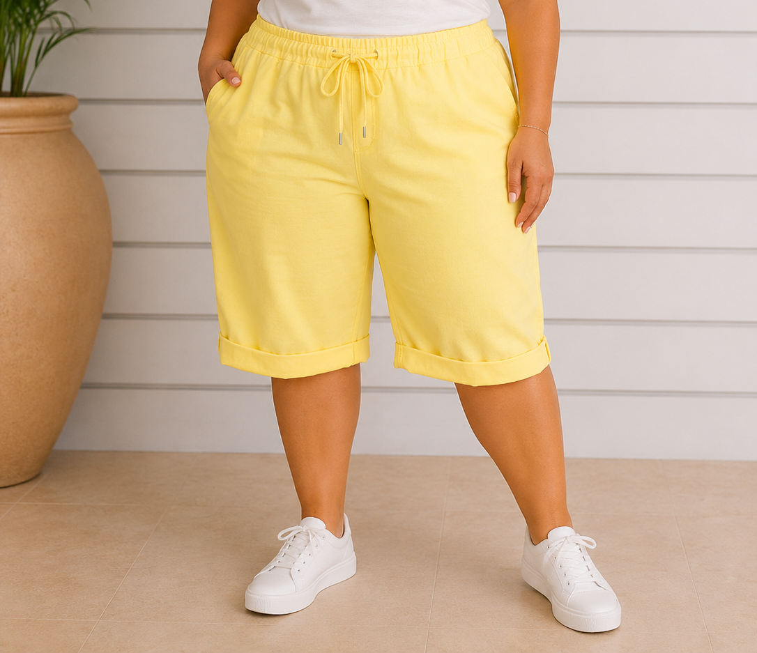 Bermuda Magique Grande Taille – Taille Unique (44 au 52) ✨