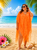 Paréo de plage à franges – Disponible en plusieurs coloris
