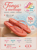 Tongs à Message – AMOUREUSE ❤️✨